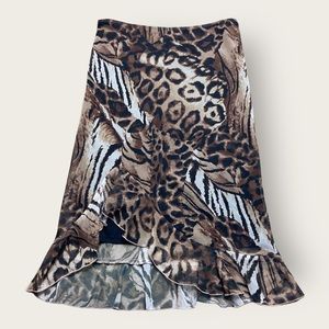 90s Cheetah Print XOXO Skirt